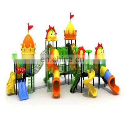 Preschool custom kids outdoor playground equipment plastic slide for kids