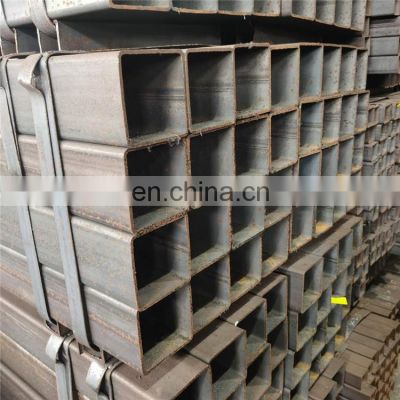 China manufacturer hot rolled rectangular mild steel tube a106 steel square tube