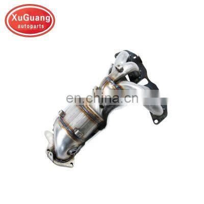 XUGUANG  exhaust manifold Catalytic Converter for Nissan X-TRAIL 2.5 with euro4 ceramic catalyst inside