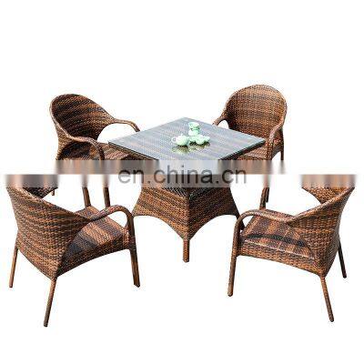 wholesale rattan table and chair outdoor furniture balcony leisure indoor high quality synthetic rattan outdoor furniture