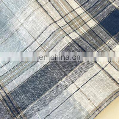 Wholesale plaid shirting fabric check 100% cotton tartan flannel fabric