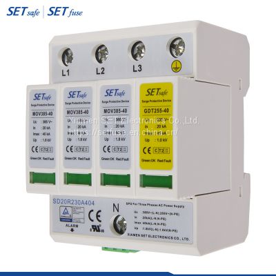 SD20/30r 3+1 Series DIN Rail Surge Protective Device Surge Protector DIN Rail SPD with RoHS & Reach Compliant