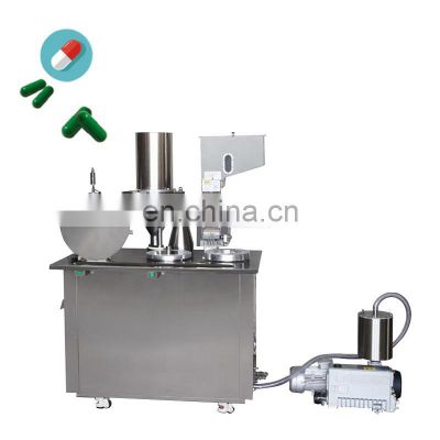 Pharmaceutical Double Loader SemiAutomatic Powder Empty Hard Gelatin Capsule Making Capsule Filling Machine