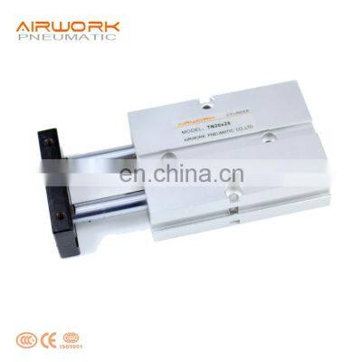 TN 70mm China Manufacturer double acting Double Rod piston adjustable Pneumatic Compressed Air Cylinder