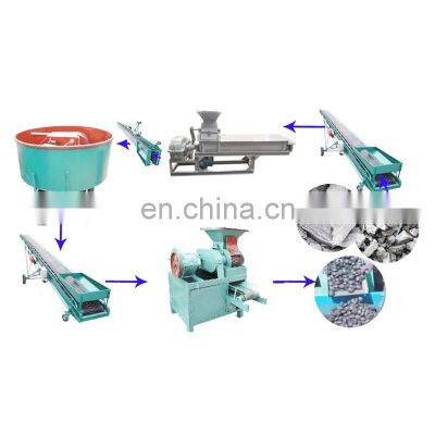 2021 Cubic and Round charcoal briquette extruder machine hexagonal charcoal briquette making machine Indonesia