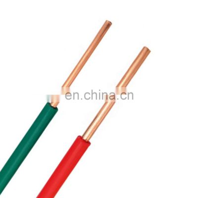 IEC 60227 single core copper 4 mm  one core cable electrical wire power cable with pvc insulation material