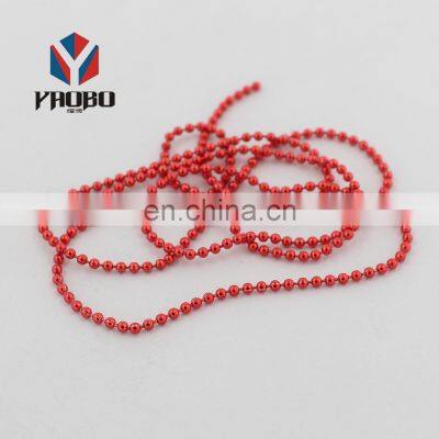 Fashion High Quality Metal Colored Ball Chain With Connectors photo-2