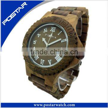 High Quality Japan Movement Customize Waterproof Wooden Watch