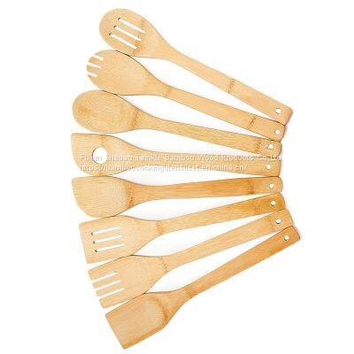 Wholesale Best Bamboo Cooking Utensils Set/Bamboo Wooden Kitchen Serving Spoons Kitchenware photo-2