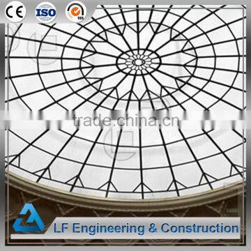 Using imported materials glass atrium roof