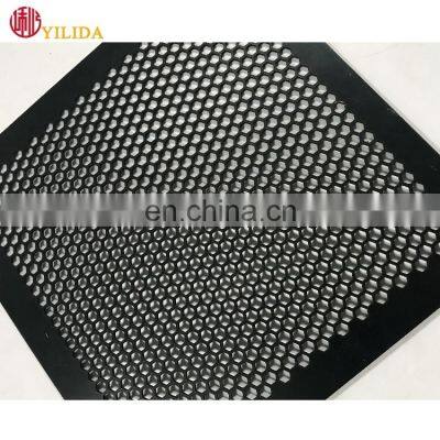 Perforated metal mesh for speaker grille