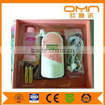 CE/FDA Marked LCD display portable fetal heart doppler