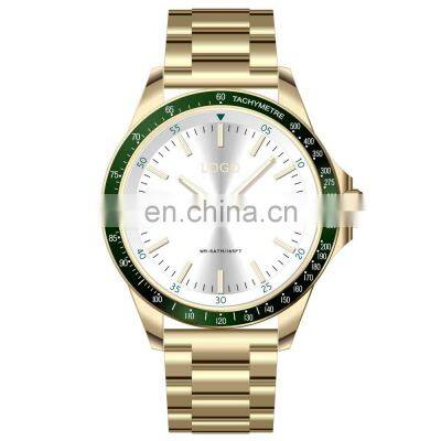 2019 Factory Price Custom Water Resistant Hands Gold Plating Ladies All Stainless Steel Analog Minimalist Watch