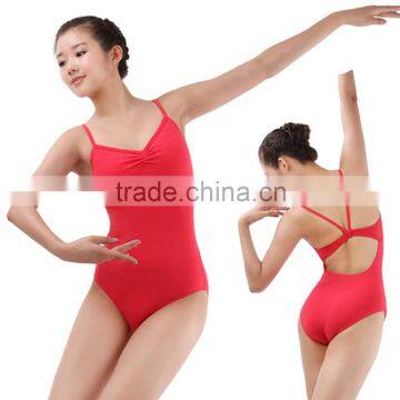 Factory Wholesale Pinch Front and Hole Back Sexy Ballet Dance Leotard Girls