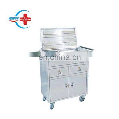 HC-M035 High Quality Mobile Hospital  Patient Emergency Treatment Trolley / Medical Nursing Cart With Drawers