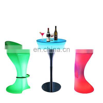 Solar Light Indoor Solar Lights Garden Furniture Tables and Chairs for Events LED Bar Tables