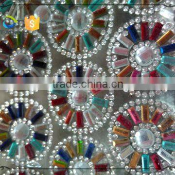 Colorful Round Shape 3*7mm Glass Stone Sheet                        
                                                Quality Choice