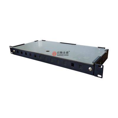 Factory price  WS02-D4 19inch Rack Mount Optical Fiber Terminal Box for Optical fiber network