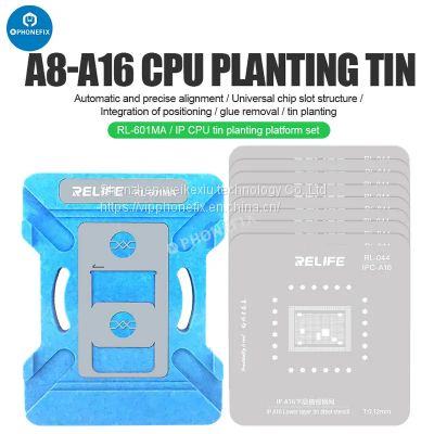 RL-601MA 9 in 1 A8-A16 Universal CPU Reballing Stencil Platform