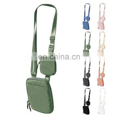 Fashion Portable Multilayer Pocket Chest Bags Custom Waterproof One Shoulder Bags Crossbody Mini Belt Bag For Unisex photo-5