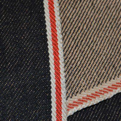 13.5oz Colored Cotton Selvedge Denim Material Right Hand Twill Slub Denim Jeans Fabric Manufacturers W28022