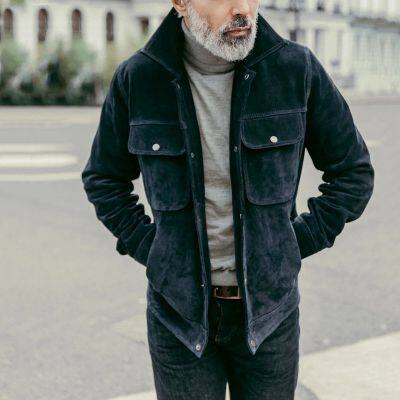 Warmth Fleence Wind Men's Casual Men's Long Sleeve Medium Long Jacket In Stock Coat photo-3