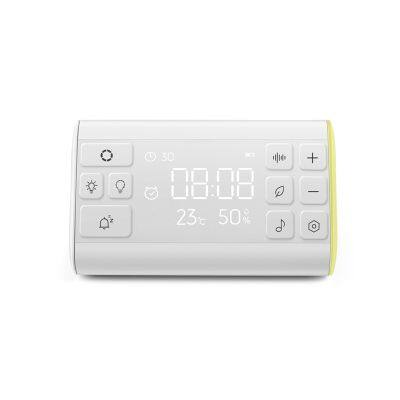 DC 5V 1800mah Antique Style Temperature Humidity LED Display Alarm Clock Wake up Light Radio White Noise Machine photo-4