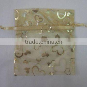 Beautiful Printed Wedding/cjristmas/party Organza Gift Bags China Manufacturer for Packing Candy Gift photo-3