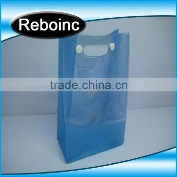 Documents plastic bag with hook pvc soft bag