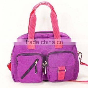 Hot selling fashion nylon handbag shoulder strap lady bag