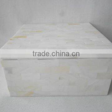 High end quality best selling White MOP rectangular box from Vietnam