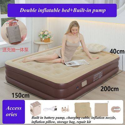 Camping Inflatable Cushion PVC Inflatable Bed Folding Bed photo-4