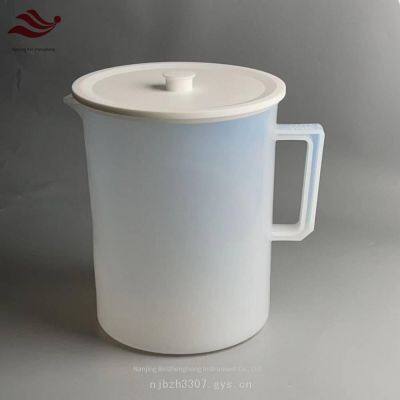 5l Anti - Corrosion and High - Temperature Resistant Fluororesin Pfa Beaker With Teflon Lid and Integrally Molded Handle for Greater Firmness and Safety