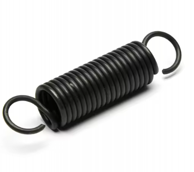 Custom Spiral Spring Stainless Steel Black Coating Double Hook Tension Spring photo-2