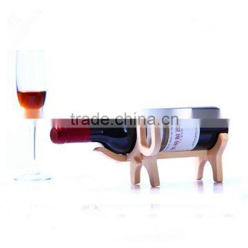 Single bottle Wine holder rack/wooden Animal Wine rack for gift                        
                                                Quality Choice