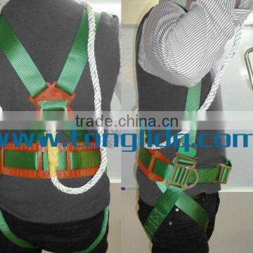 Full body safety harness with safety rope