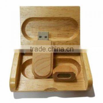 wooden box flash drive