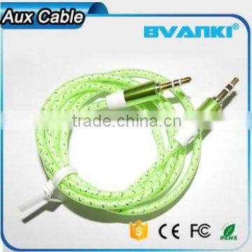 2016 Top Selling Products in AUX Cable, 1m 3.5mm Male Mini Plug Stereo Audio Cable for Iphone 6s Phone Unlocked photo-2