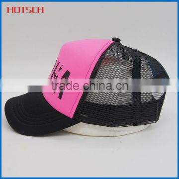 Fashion style pink baseball hat and cap for girls