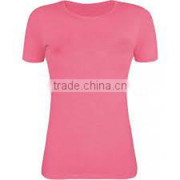 Wholesale high quality 100% cotton plain sport t shirt for women