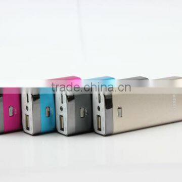 Newest aluminium alloy 5200mah mobile phone charger with over current protection