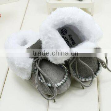 New Hot Baby Shoes Boots Boots Warm Grey Color Baby Toddler Shoes