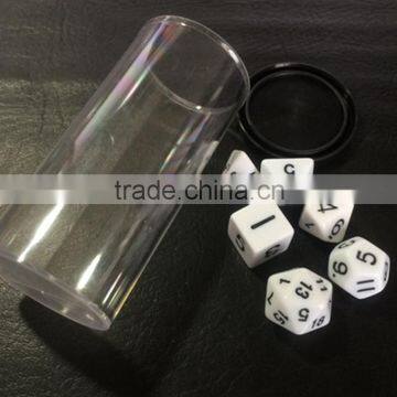 Resin Polyhedral Dice With Number Emboossed photo-2