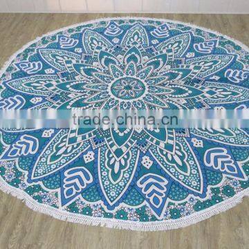 Custom Printed Mandala Roundie Beach Towel photo-4