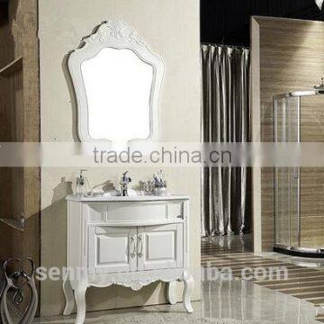 New American style 2015 modern free standing solid wood bathroom cabinet