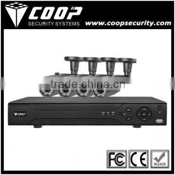 VMS CMS Free Client Software H.264 CVR Outdoor Bullet HD 1080P HD CVI Security System 4CH 2MP HD-CVI Kit