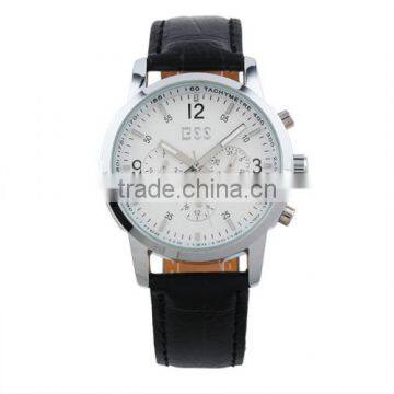 ESS White Elegant Automatic Mechanical Elegance Leather Watch Hands Men WM228-ESS