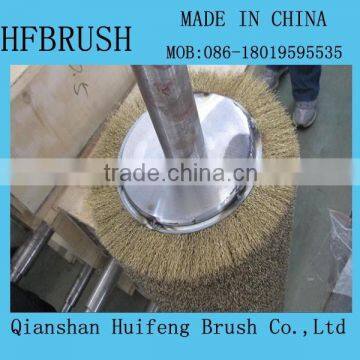 Punched brass wire roller brush