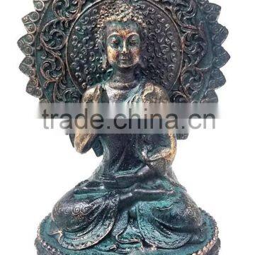 Thai Tibet Buddha Meditating Peace Harmony Statue