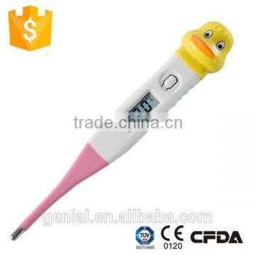 2016 Hot Sale Digital Baby Thermometer Cartoon Thermometer Have Hard Tip and Flexible Tip With CE. Take Care of Baby Healthy